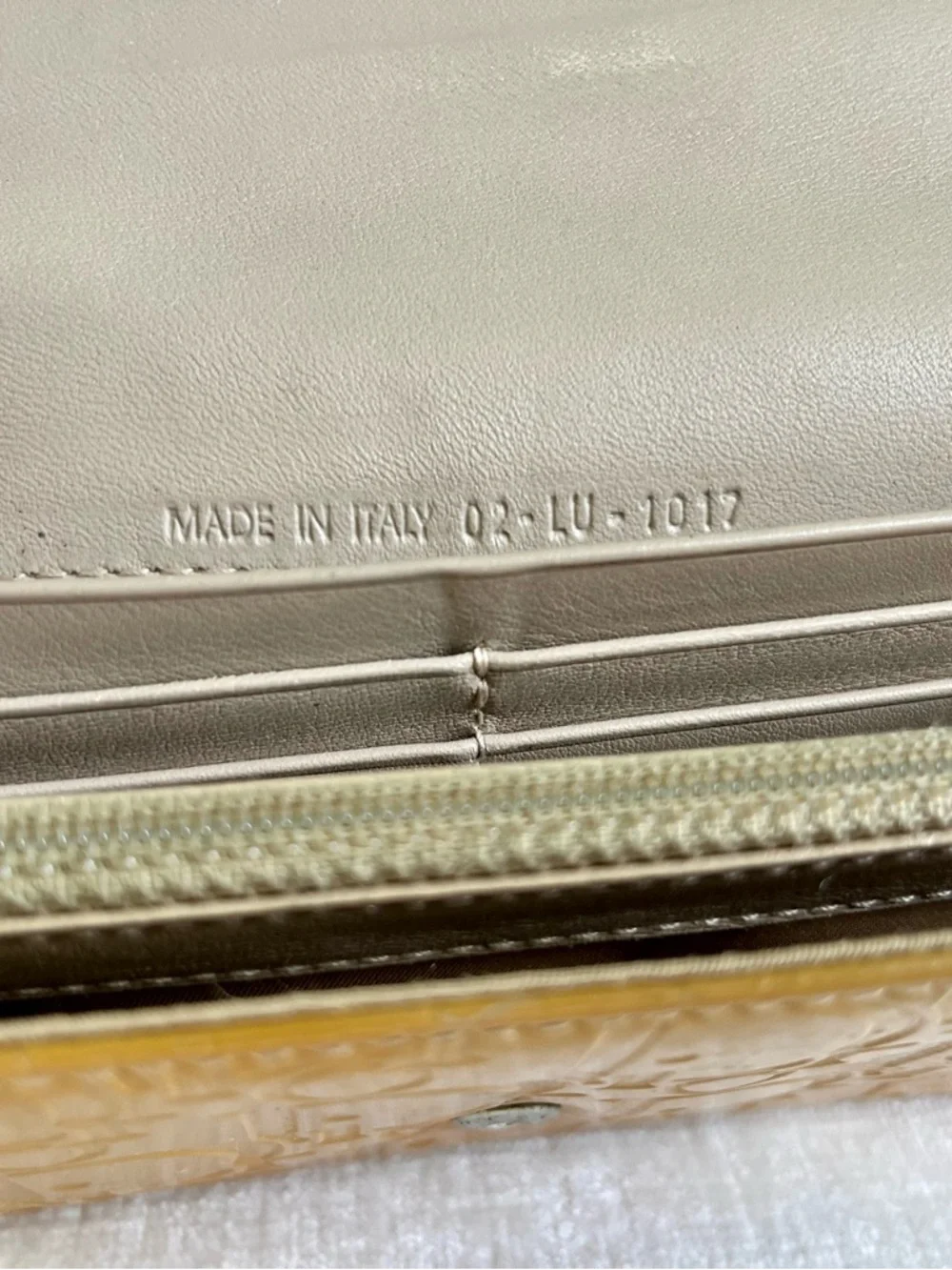 Dior Trotter Diorissimo Patent Leather Gold/Yellow Bifold Wallet